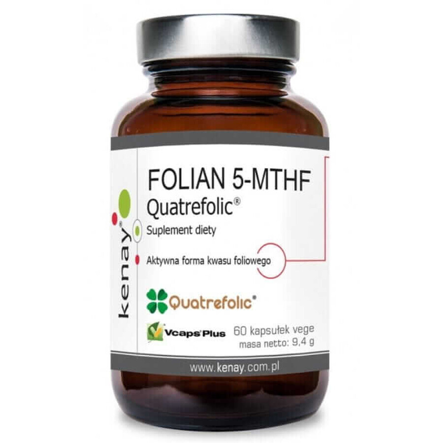 FOLATO 5-MTHF (ácido fólico activo) Quatrefolic® (60 cápsulas) Kenay