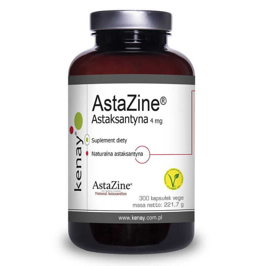 AstaZine Astaxantina 4 mg - 300 cápsulas, Kenay