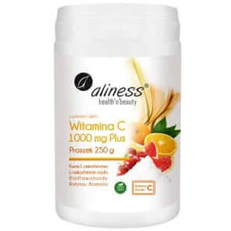 Vitamina C 1000 mg Plus (Bioflavonoide, Acerola, Rutin) 250 g Aliness