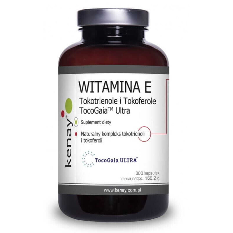 Vitamina E Tocotrienoles y Tocoferoles TocoGaia 300 cápsulas Kenay