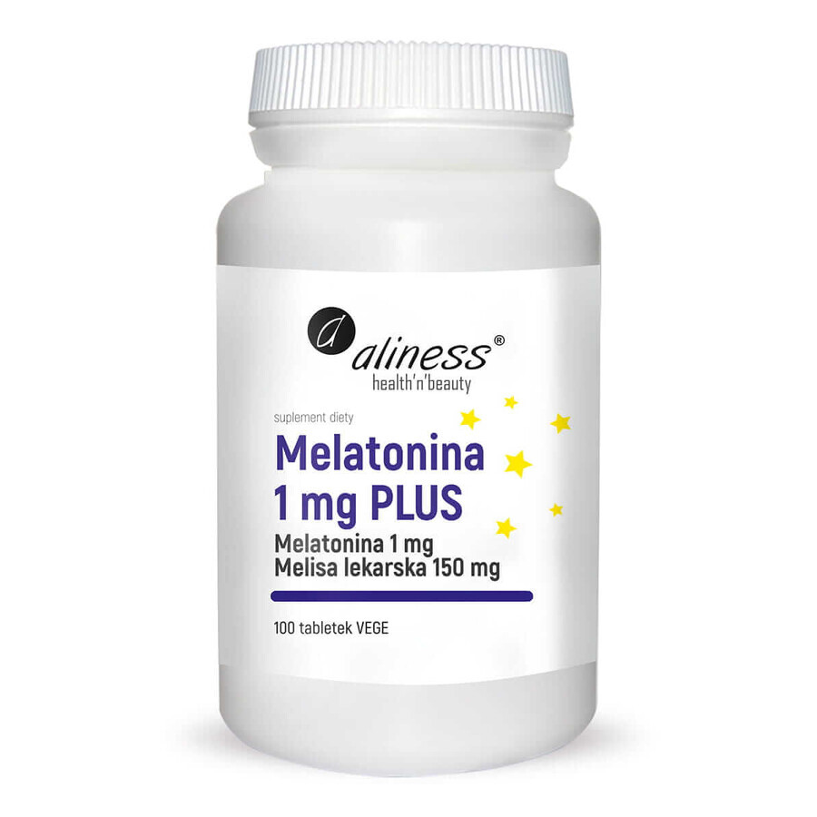 Melatonin 1 mg PLUS Melissa 100 tablets Aliness