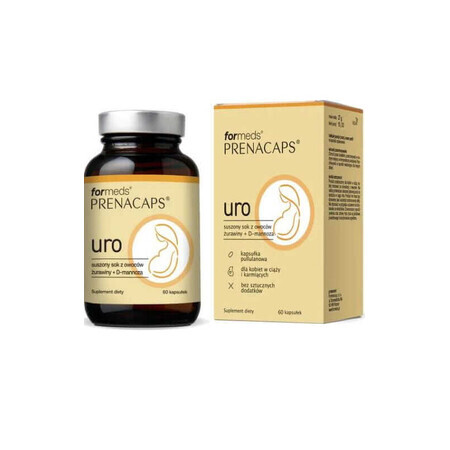 Prenacaps Uro Canneberge + D-mannose 60 gélules Formes