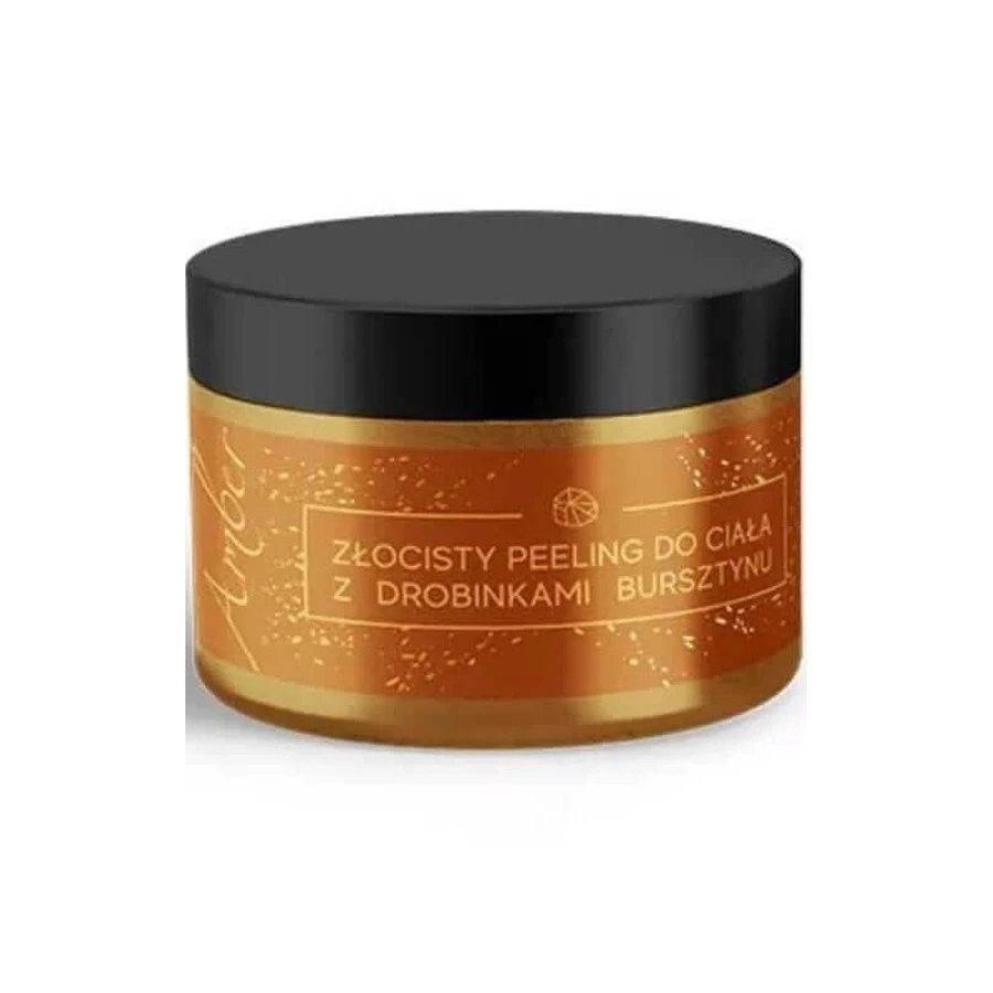 Goldenes Körperpeeling mit Bernsteinpartikeln 300g Amber Line