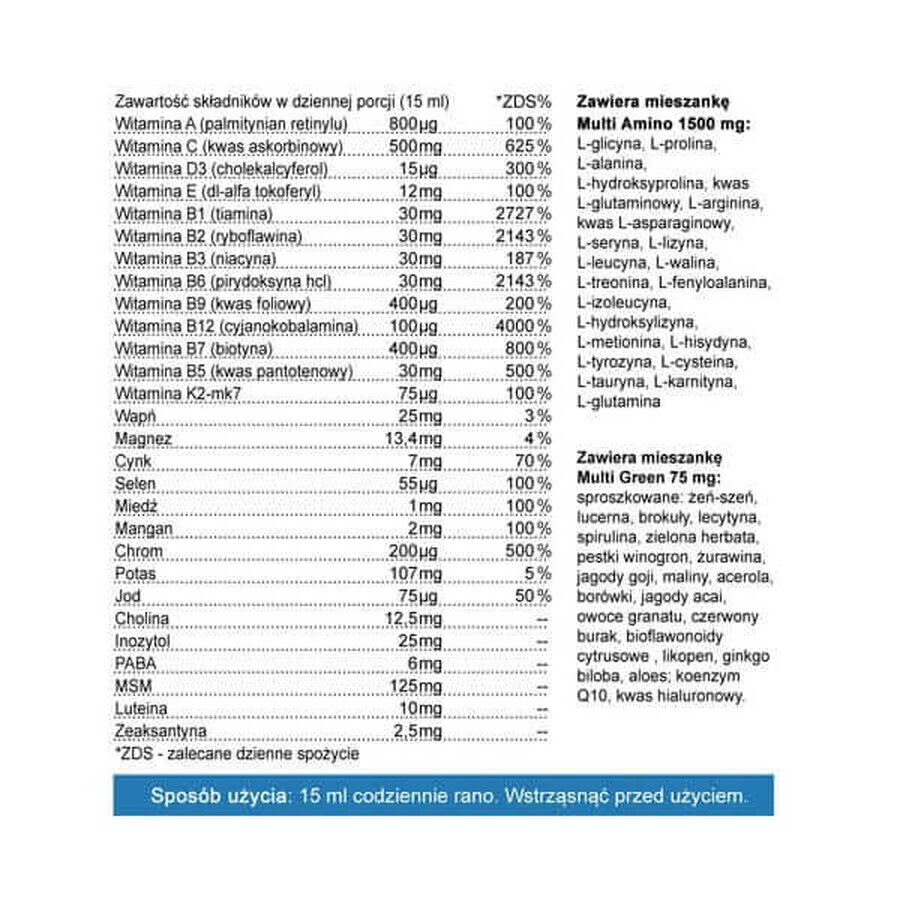 Flüssiges Multivitamin für Männer - 500 ml - Yango