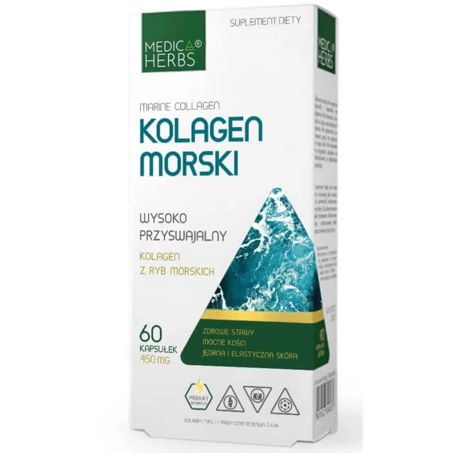 Colagen marin 450 mg, 60 capsule Medica Herbs