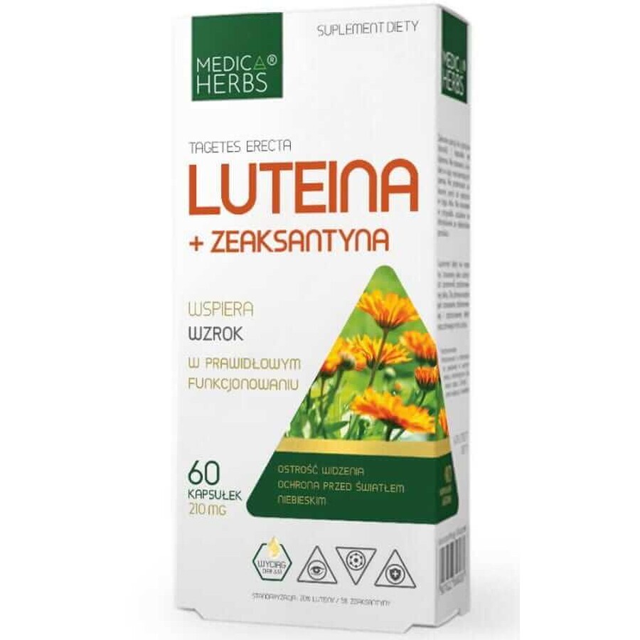 Lutein + Zeaxanthin 60 Kapseln Medica Herbs