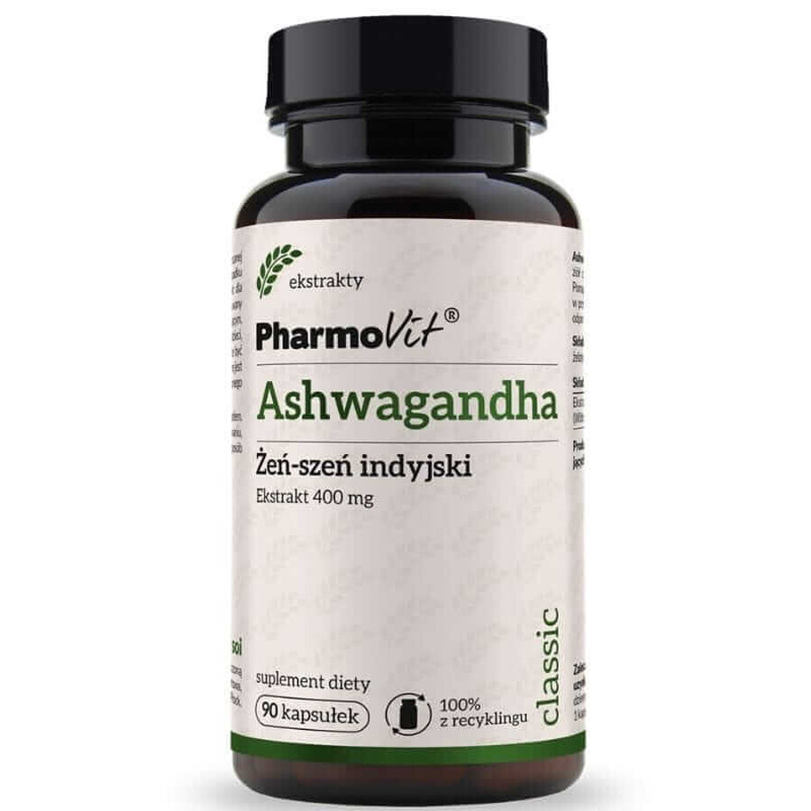 Indiase ashwagandha ginseng 400 mg (90 capsules) Pharmovit Classic