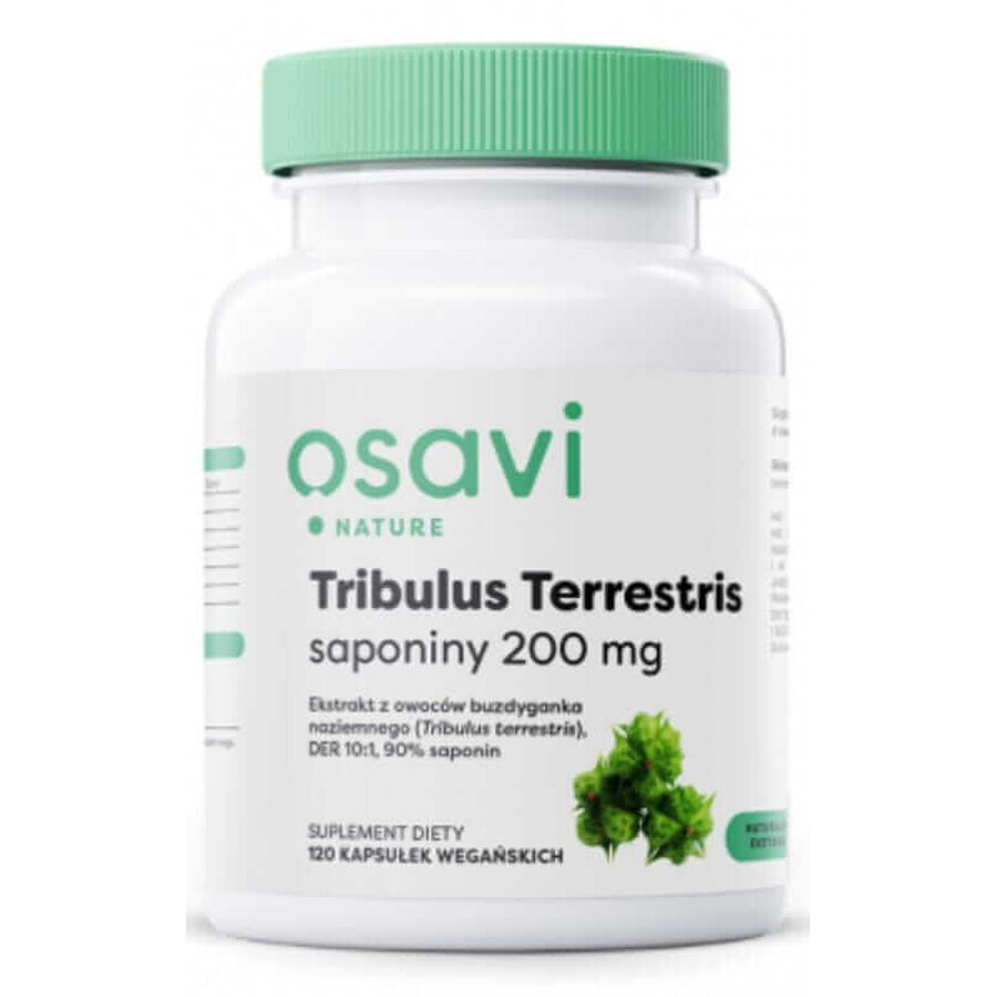 Osavi Tribulus Terrestris, Saponine 200 mg - 120 Kapseln (Muskatblüte)