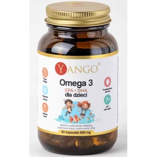 Omega 3 pentru copii EPA + DHA, 60 capsule Yango