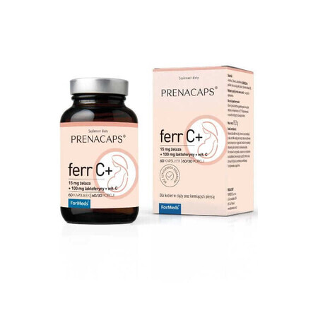 Prenacaps Ferr C + (lactoferine + vitamine C) 60 gélules ForMeds