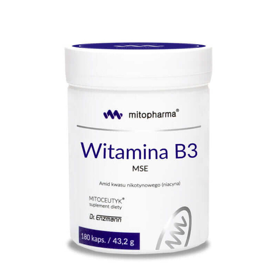 Niacina (vitamina B3) MSE 180 capsule Dr Enzmann Dr Enzmann