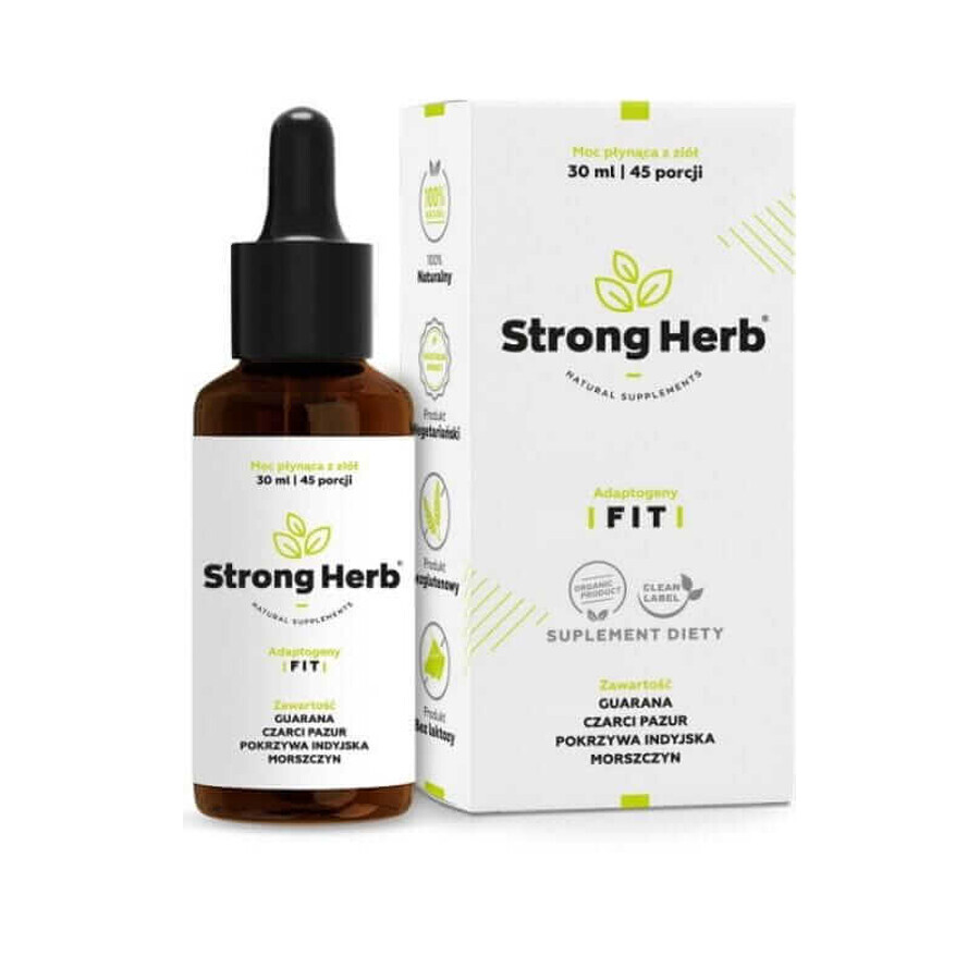 Adaptogeni FIT (guarana, gheară neagră, urzică indiană) 30 ml Strong Hemp