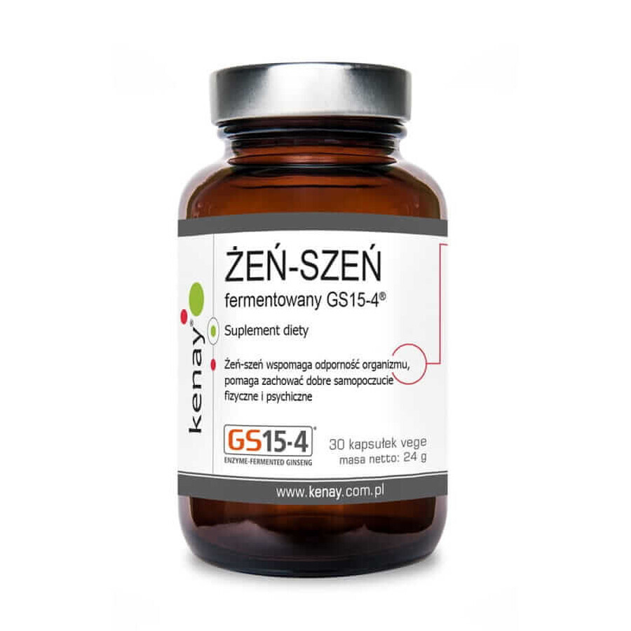 Ginseng Fermentado GS15-4® (30 cápsulas), Kenay