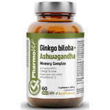 Ginkgo biloba + Ashwagandha Gedächtniskomplex 60 Kapseln PharmoVit Clean Label