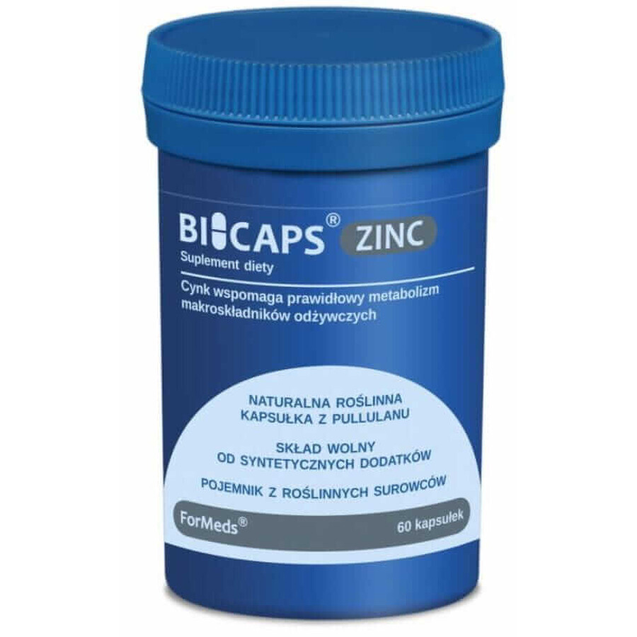 Bicaps Zinc 25 mg - Zinc - 60 capsules Formeds