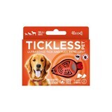 TICKLESS PET ORANGE Ultrasonic tick protection device for pets