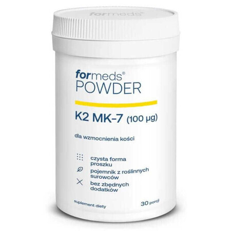 POWDER K2 MK-7 100mcg (30 portions) - Vitamine K2 MK7 Formeds