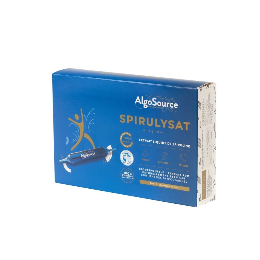 Spirulysat ALPHA BIOTECH Verse Spirulina Phycocyanine 20 flesjes