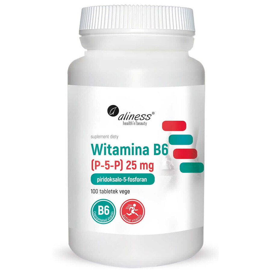 Vitamin B6 (P-5-P) 25 mg x 100 Tabletten VEGE Aliness