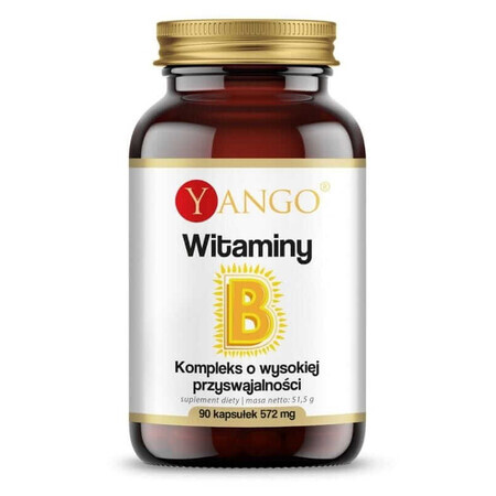 Vitamine B haute biodisponibilité 90 gélules Yango