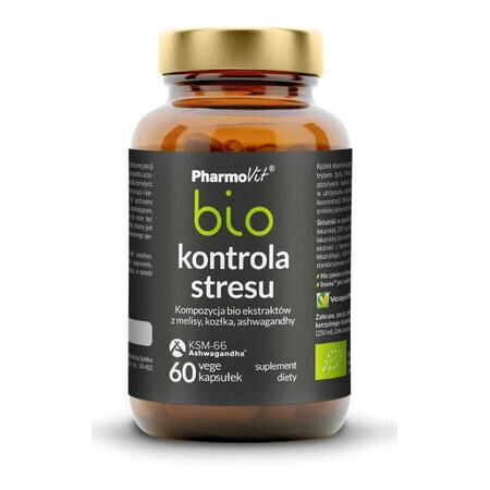 Bio-Stressmanagement (Melisse, Baldrian, Ashwagandha) 60 Kapseln Pharmovit