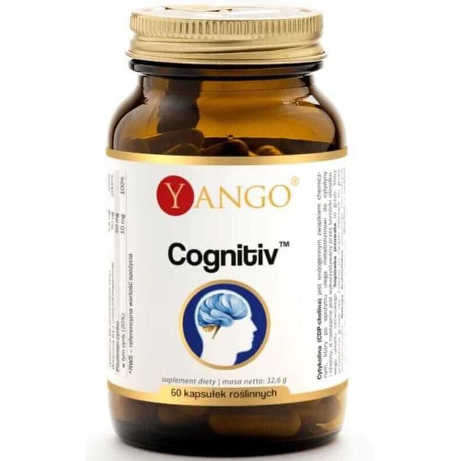 Cognitif (citicoline, soprax, bacopa, zinc) 60 gélules Yango