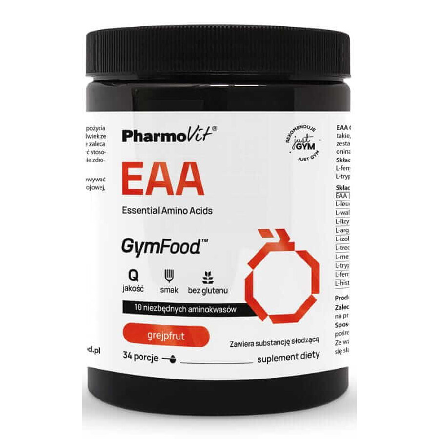 EAA Essentiële aminozuren (grapefruit) 375 g GymFood Pharmovit