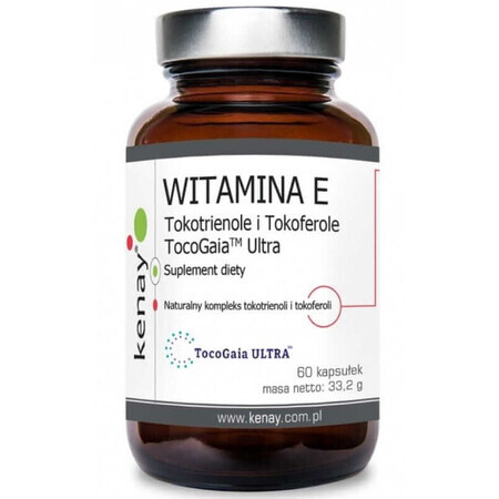 Vitamin E Tocotrienole und Tocopherole TocoGaia 60 Kapseln Kenay