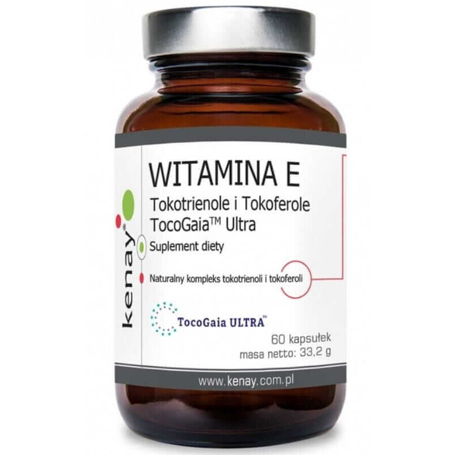 Vitamin E Tocotrienole und Tocopherole TocoGaia 60 Kapseln Kenay