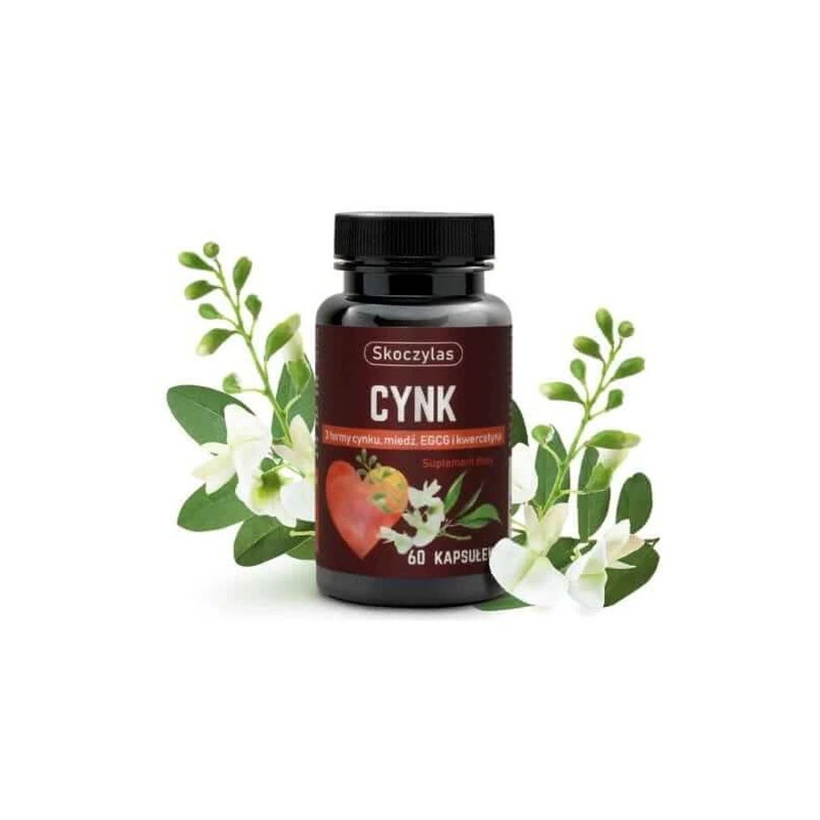Skoczylas Zink 3 Formen, Kupfer, EGCG und Quercetin 60 Kapseln