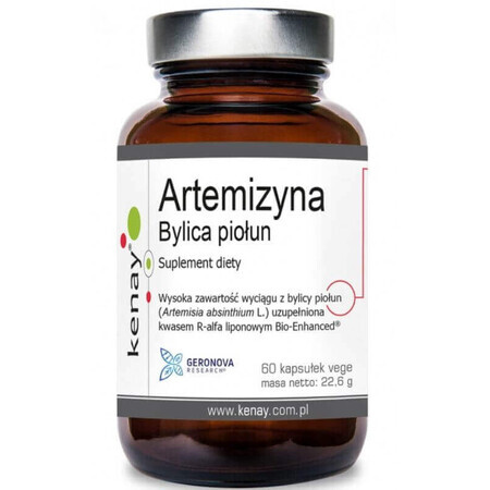 Artemisinin Armoise Armoise + Acide R-alpha lipoïque 60 gélules végétales Kenay