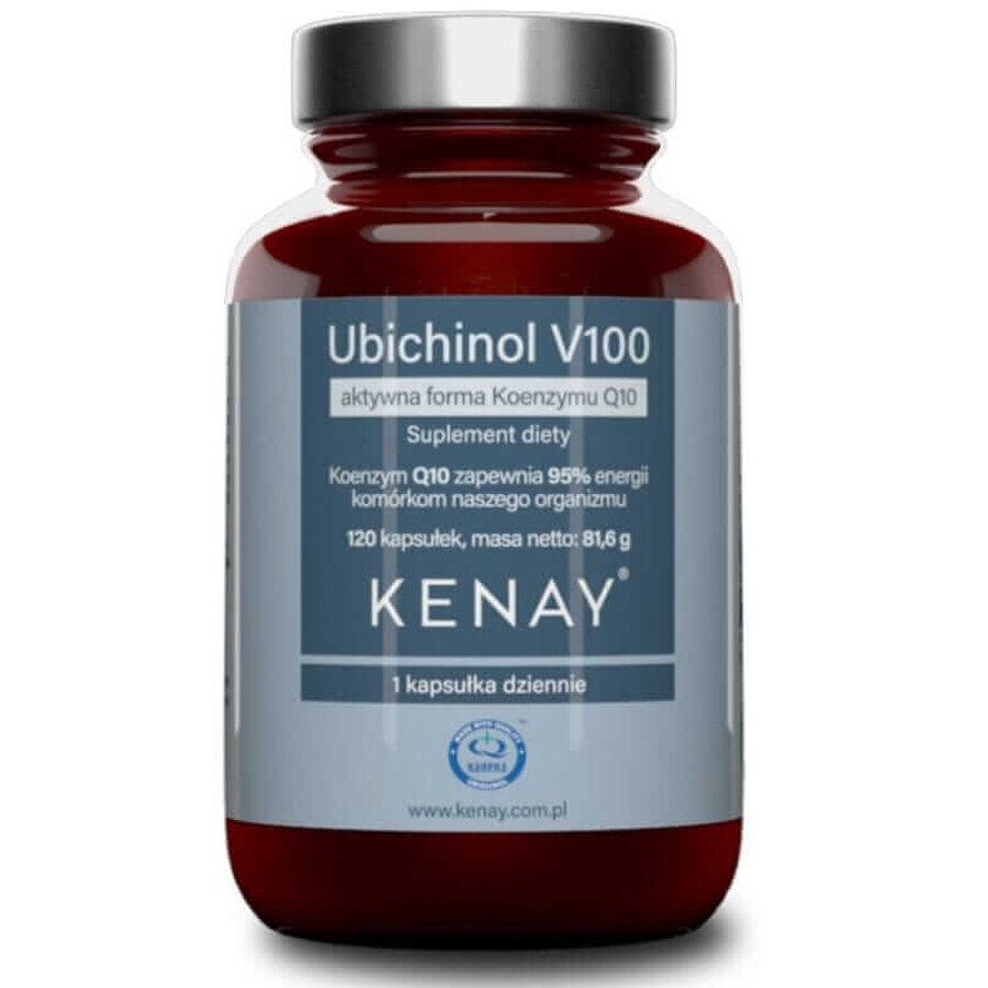 Ubiquinol V100 forma activa de coenzima Q10 (120 cápsulas) Kenay