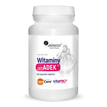 ProADEK Vitaminen Bètacaroteen D3 VitaMK7 60 capsules Aliness