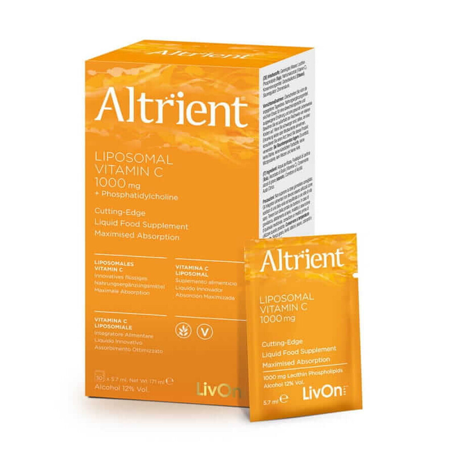 Altrient C Lipozomal vitamin C 1000 mg + 1000 mg lecithin phospholipid 30 sachets