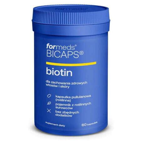 Bicaps Biotin - Biotin 60 Kapseln Vitamin B7 - Formeds