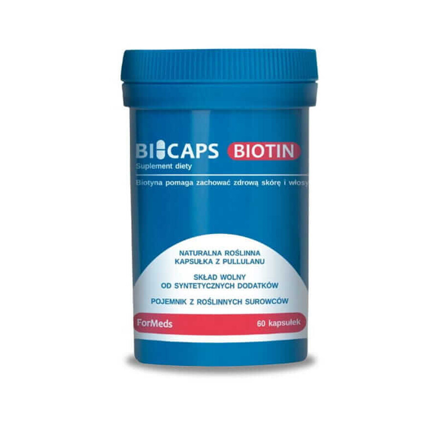 Bicaps Biotin - Biotin 60 Kapseln Vitamin B7 - Formeds