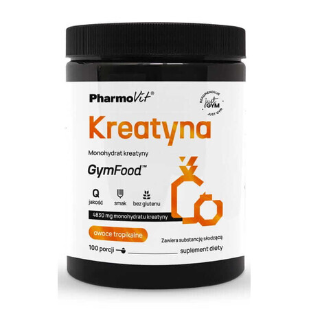 Creatine monohydrate 500g tropical fruit flavor GymFood Pharmovit Pharmovit