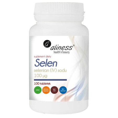 Natriumselenat 100µg, 100 pflanzliche Tabletten - Aliness