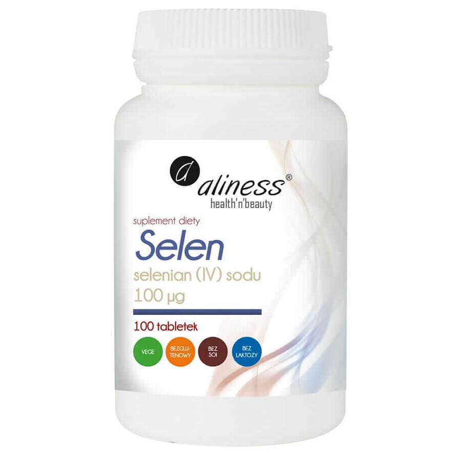 Natriumselenat 100µg, 100 pflanzliche Tabletten - Aliness