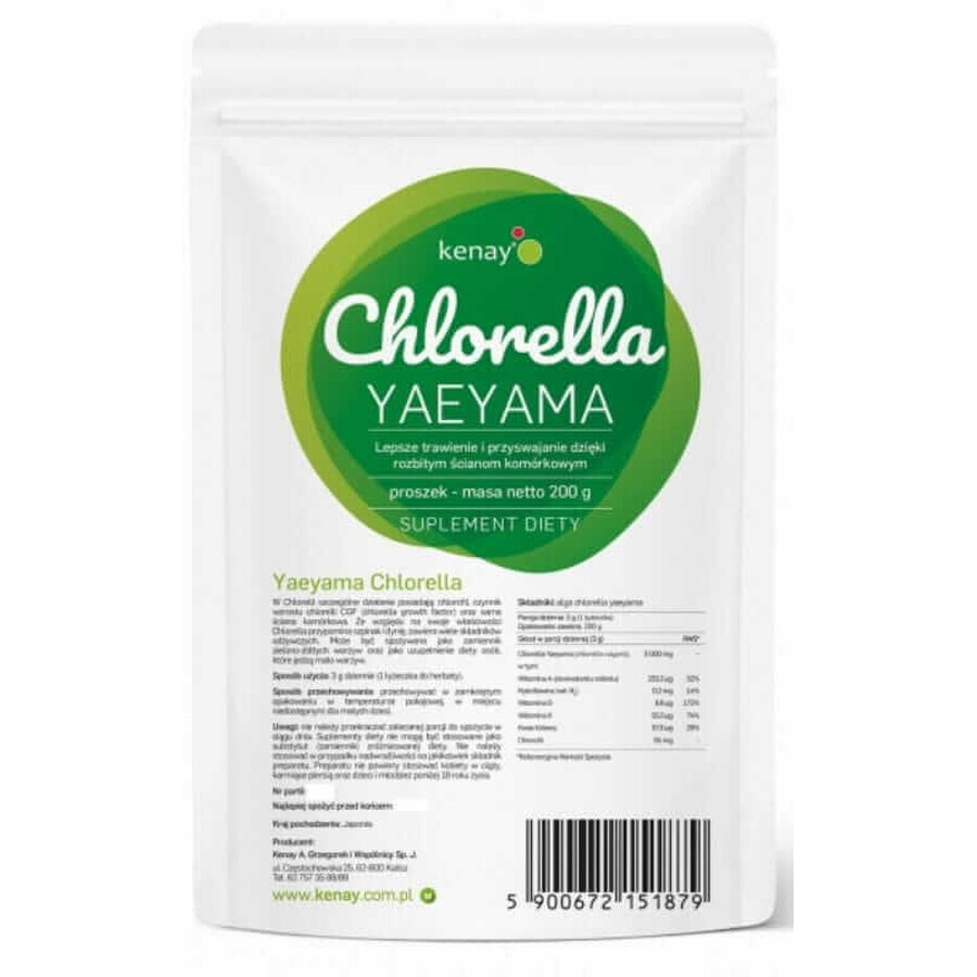 Chlorella Yaeyama paredes celulares rotas (200 g) Kenay