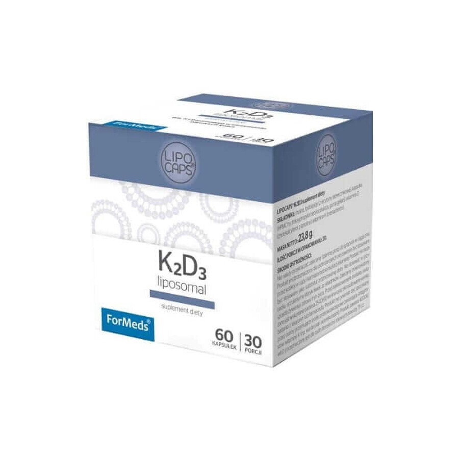 Lipocaps K2D3 Lipozomal (60 gélules) Formes