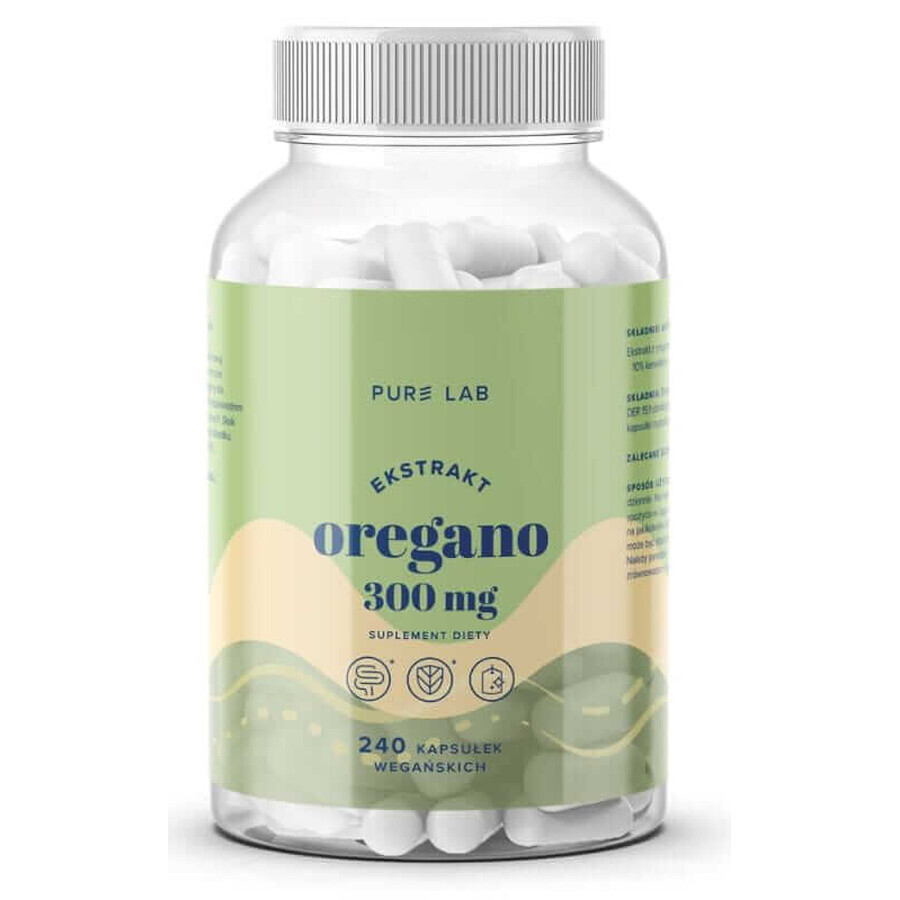 Pure Lab Oregano-Extrakt 300mg, 240 Kapseln