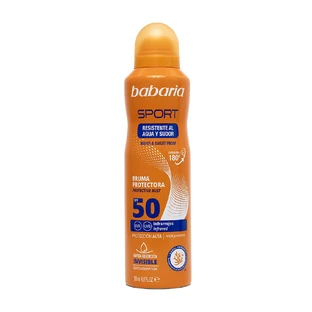 Zonnebeschermingsspray SPF50 voor gezicht en lichaam, waterproof, Sport, Babaria, 75 ml