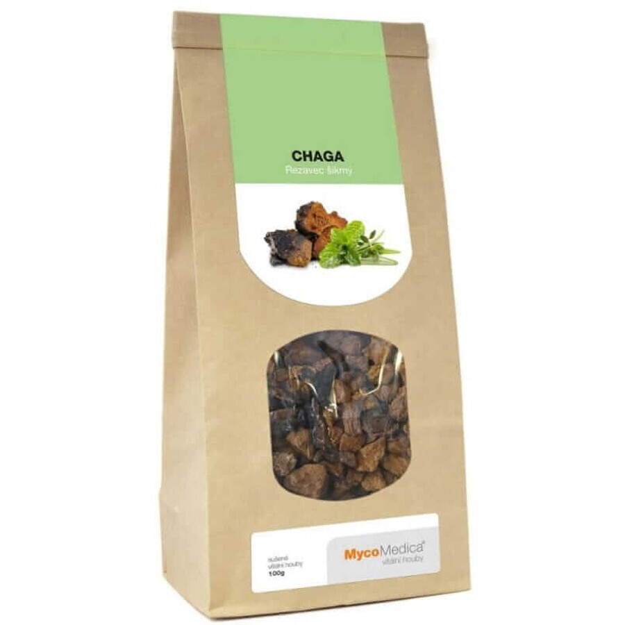 Getrocknete Chaga-Pilze 100g MycoMedica