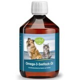 Oméga-3 pour chiens et chats huile de poisson marine EPA et DHA 500 ml Tierlieb Sanct Bernhard