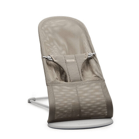 BabyBjorn BabyBjorn Bliss Mesh Wippe, 3,5 - 13 kg, Grau Beige