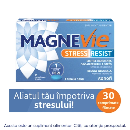 MagneVie Stress Resist – Ashwagandha, magnesium & vitamine B6, 30 tabletten