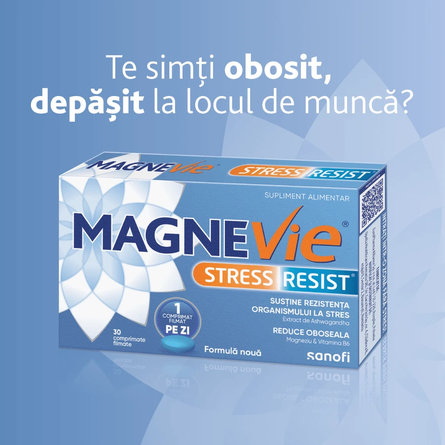 MagneVie Stress Resist – Ashwagandha, magnesium & vitamine B6, 30 tabletten