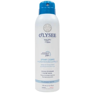 Feuchtigkeitsspendendes Körperspray mit Arganöl und Aloe vera, 150 ml, O'Lysee