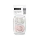 Silicone pacifier SX Pro A Walk In The Park, 0-6 months, Pink, 2 pieces, Suavinex